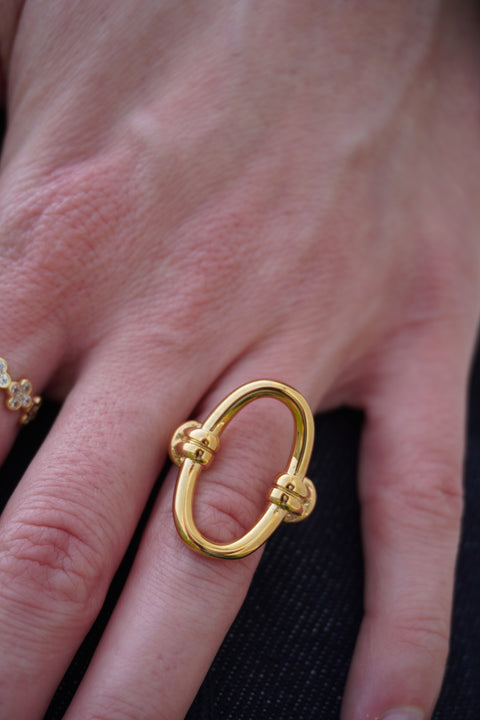 Salted Honey Statement Ring