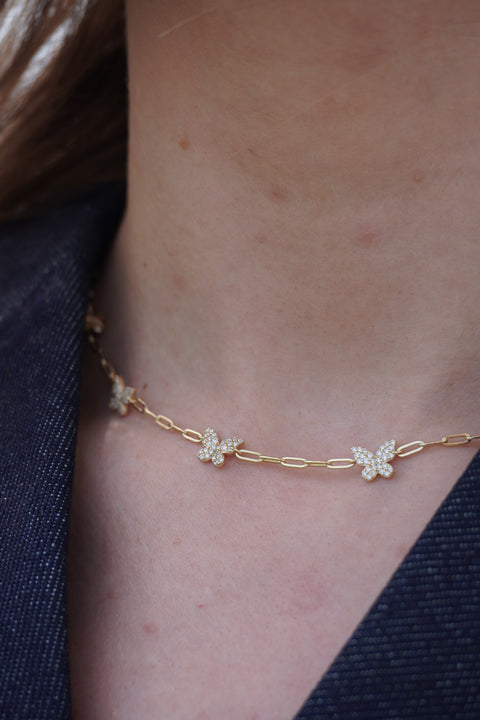 Buttercream Flutter Necklace