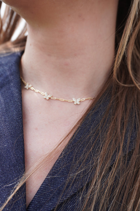 Buttercream Flutter Necklace