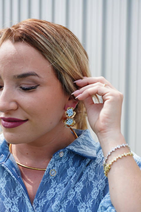 Sorbet Garden Hoop Earrings