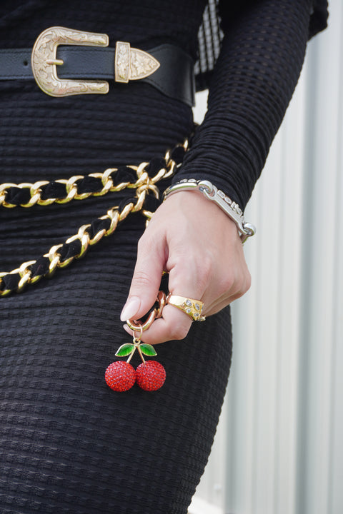 Midnight Ganache Knit Midi Dress