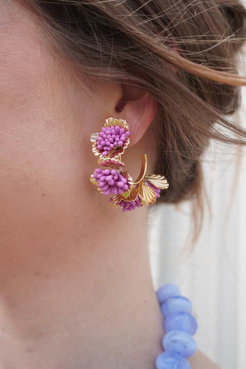 Sorbet Garden Hoop Earrings