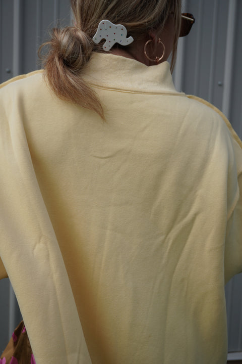 Momhood Mock Neck Sweatshirt