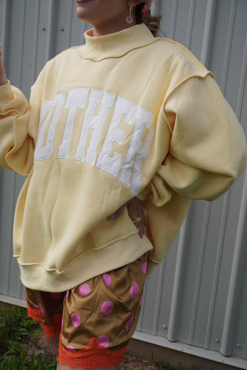 Momhood Mock Neck Sweatshirt