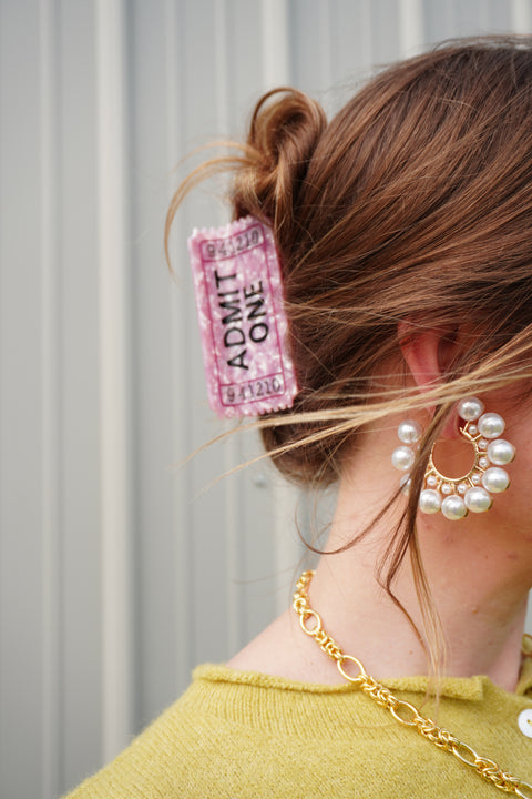 Salted Pearl Hoop Earrings