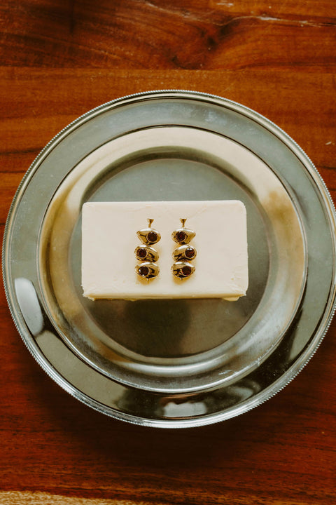 Olive Oil Drip Earrings