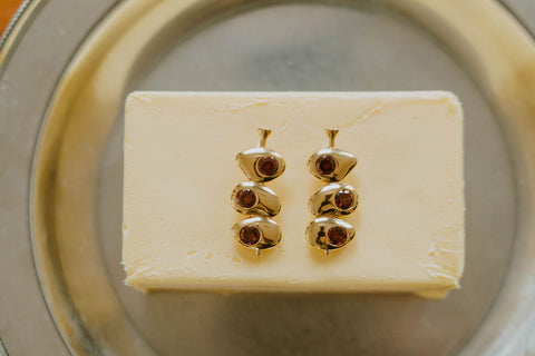 Olive Oil Drip Earrings