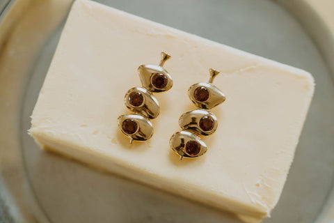 Olive Oil Drip Earrings