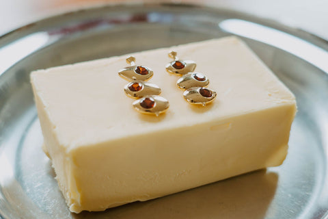 Olive Oil Drip Earrings