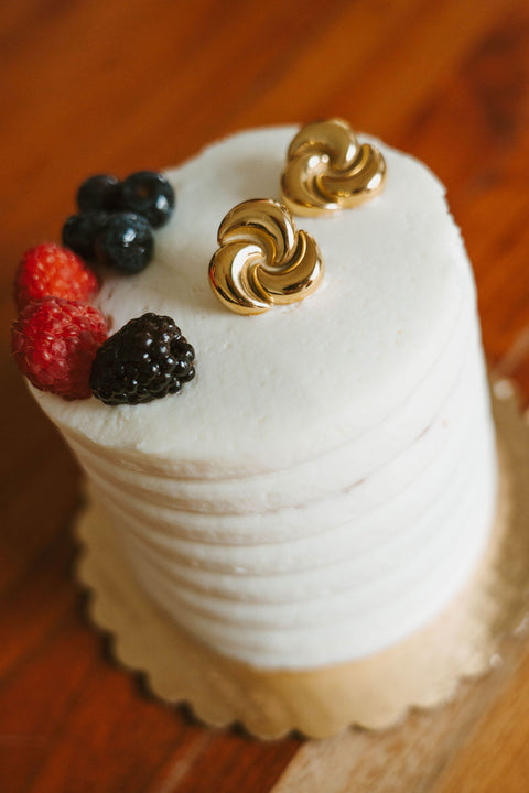 Cheese Wedge Earrings