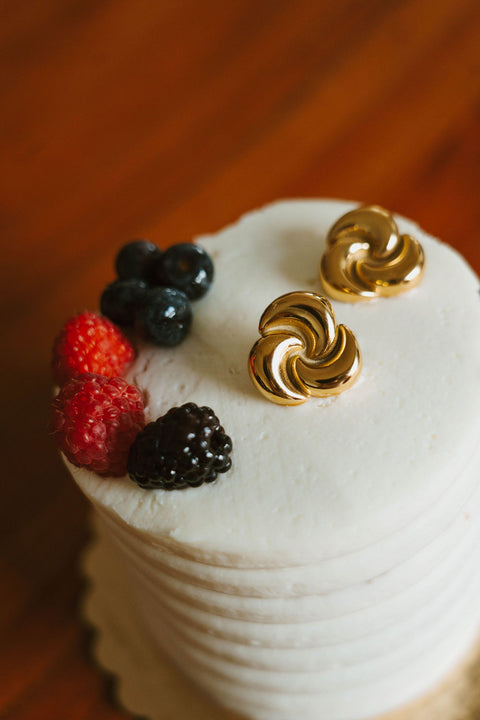 Cheese Wedge Earrings