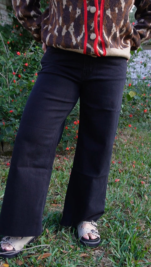 After Dinner Black Wide Leg