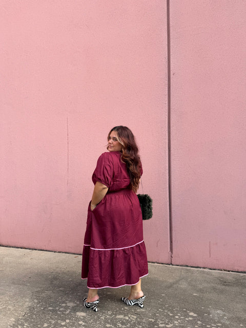 Cherry Cola Midi Dress