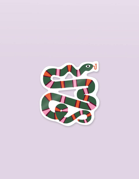 Striped Snake Sticker