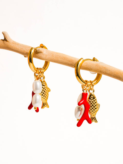 Rocaille Dangle Earring