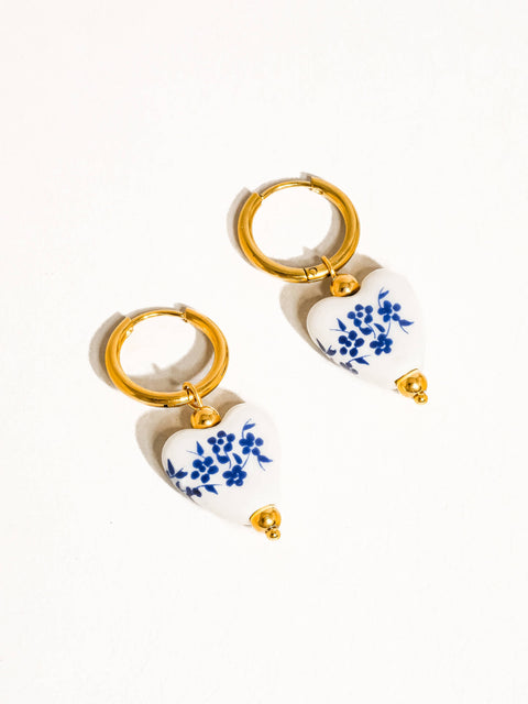 Yun Ceramic Heart Earring