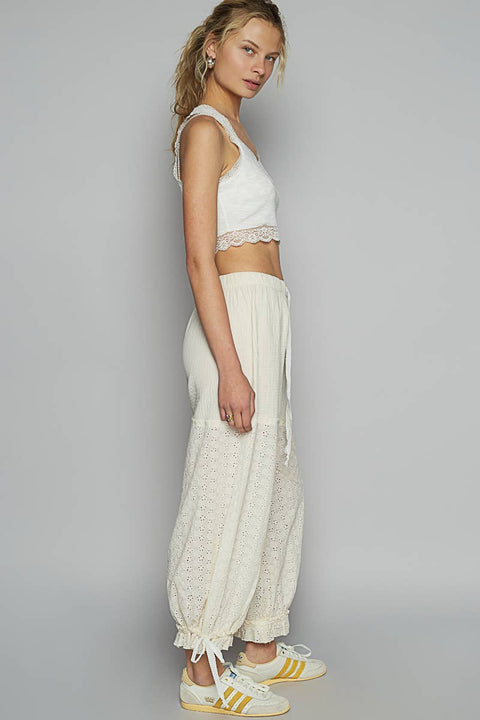 Lace Bloomer Pants