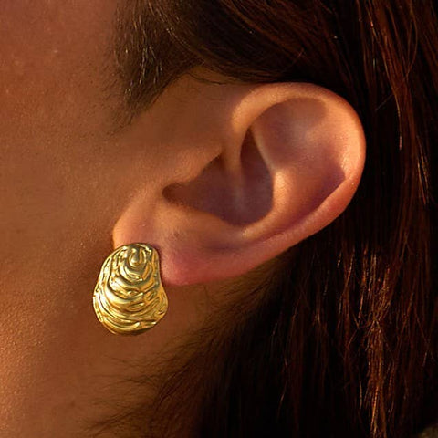 Shucked Oyster Earrings