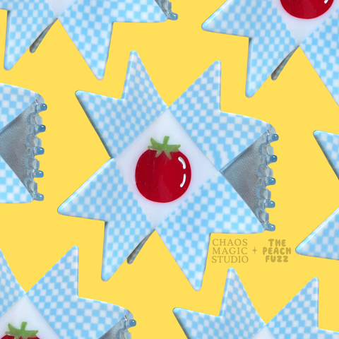 Tomato Quilt Hair Claw