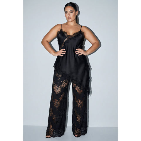 Black Sugar Satin Set