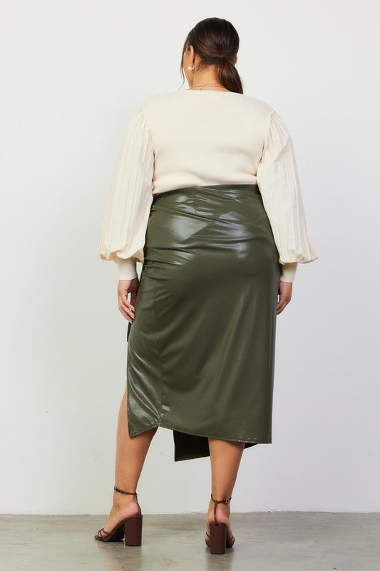 Ring Wrap Skirt - Olive