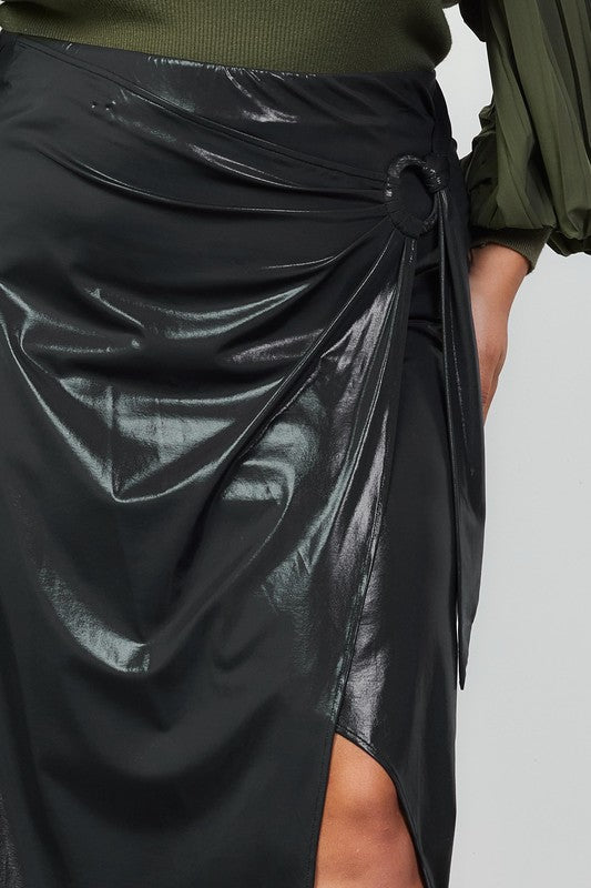 Ring Wrap Skirt - Black