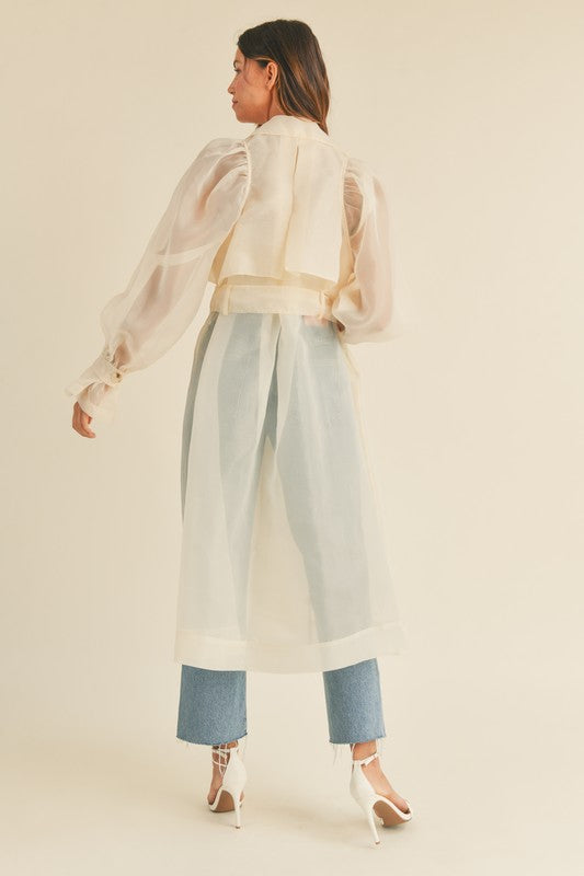 La La Organza Trench Coat