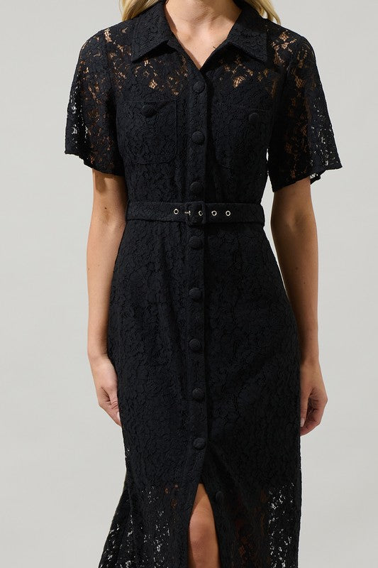 Carlini Lace Midi Dress