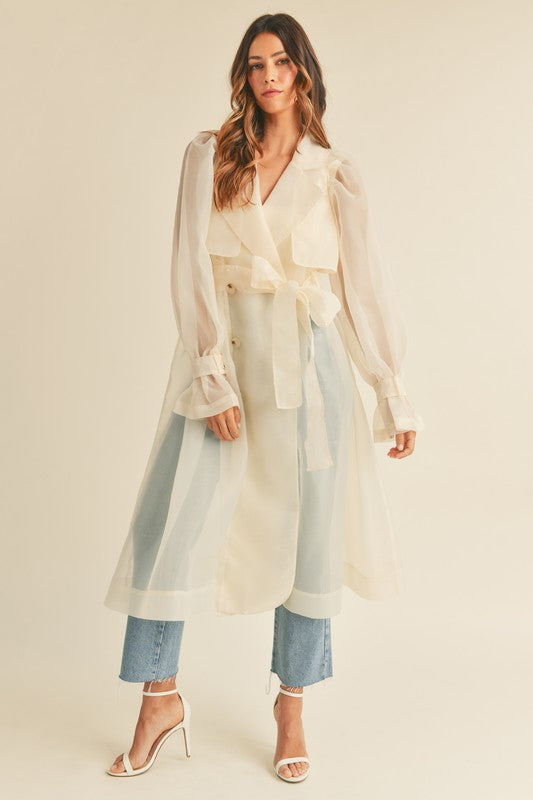 La La Organza Trench Coat