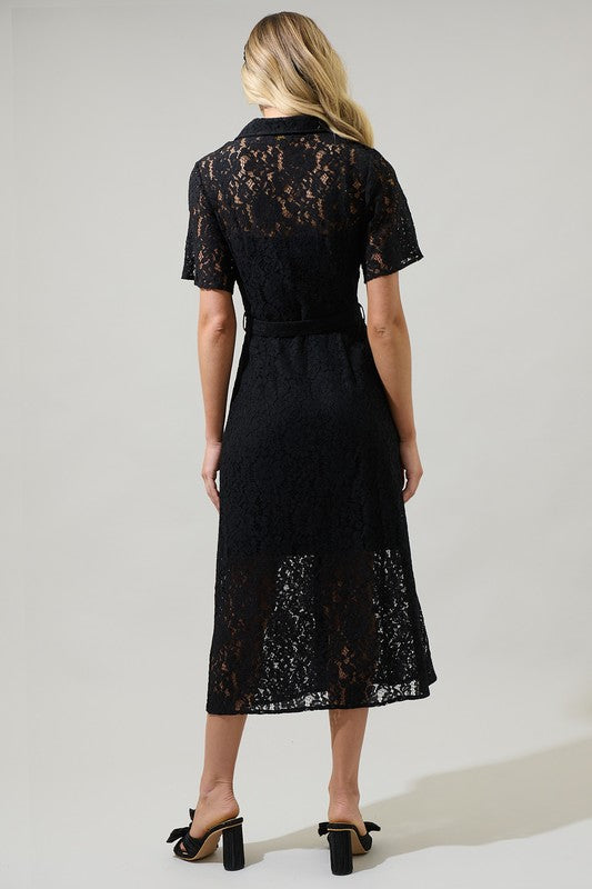 Carlini Lace Midi Dress