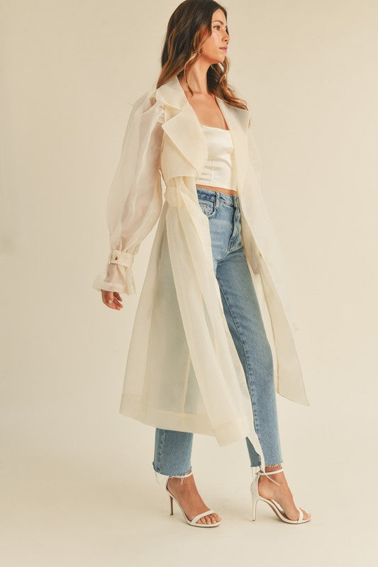 La La Organza Trench Coat