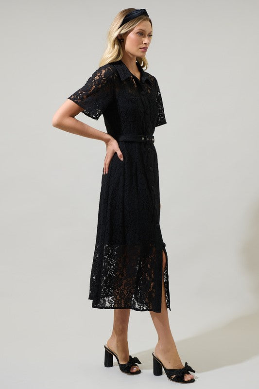 Carlini Lace Midi Dress