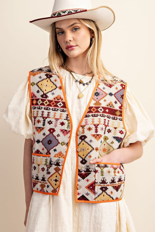 Stella Geometric Vest