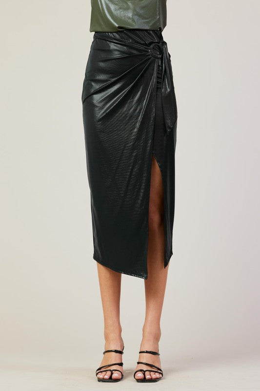 Ring Wrap Skirt - Black