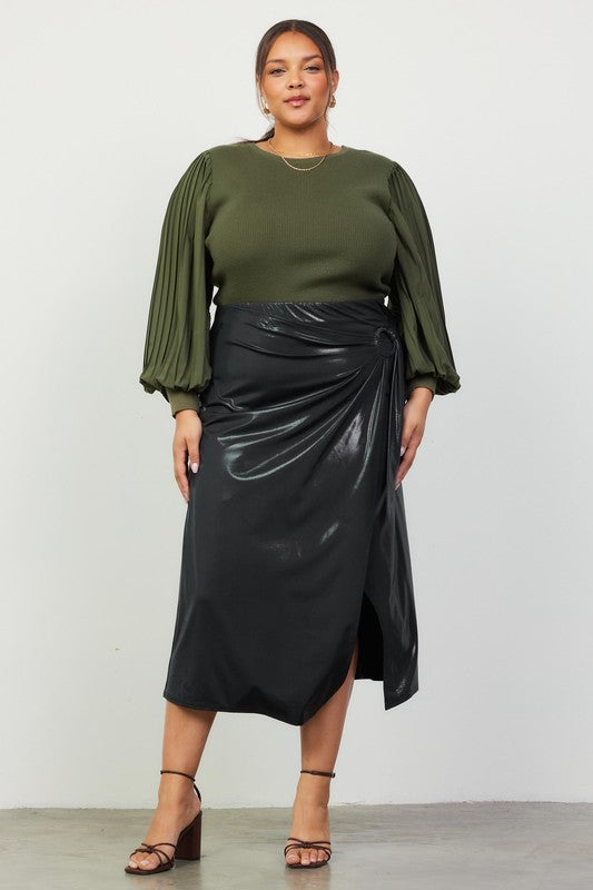 Ring Wrap Skirt - Black