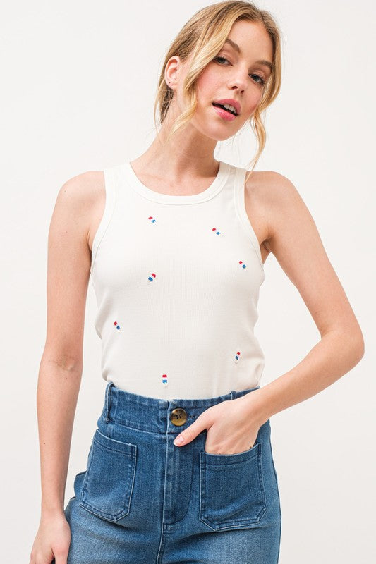 Mini Embroidered Tank