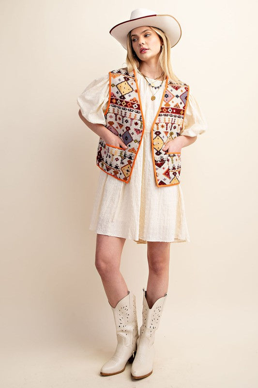 Stella Geometric Vest