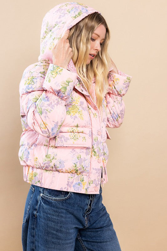 Loren Floral Puffer