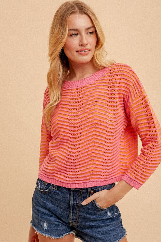 Cotton Candy Knit Sweater