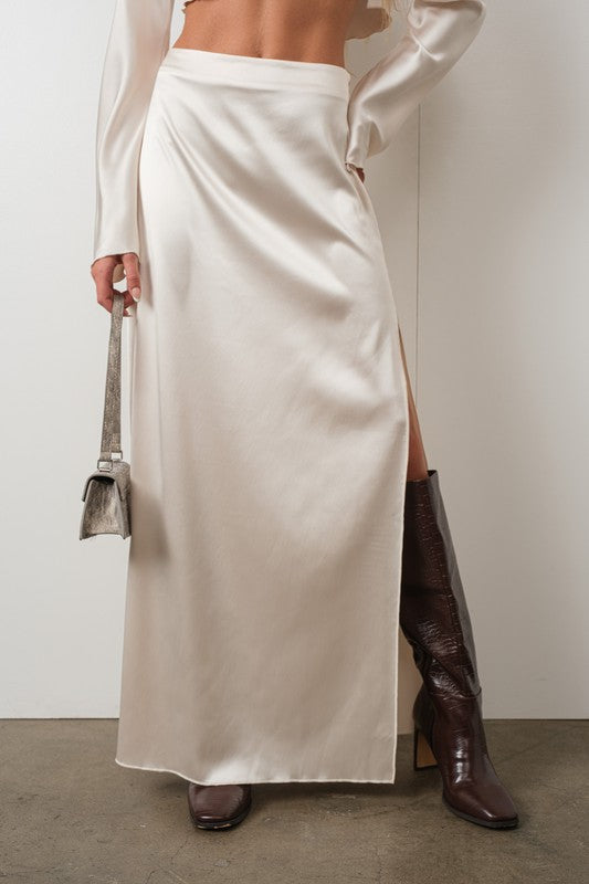 Allison Satin Maxi Skirt