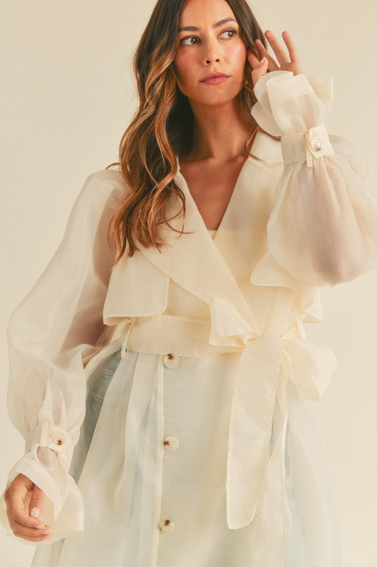 La La Organza Trench Coat