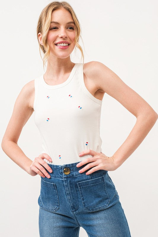 Mini Embroidered Tank